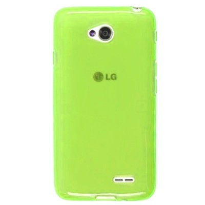 LG L70 (D320) žalias kieto silikono (TPU) dėklas - nugarėlė / Priedai.lt