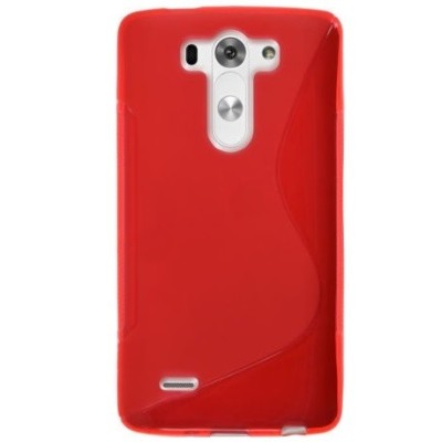 LG G3 S D722  S-Line kieto silikono (TPU) dėklas raudonas - nugarėlė / Priedai.lt