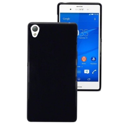 Sony Xperia Z3+ kieto silikono TPU juodas dėklas - nugarėlė / Priedai.lt
