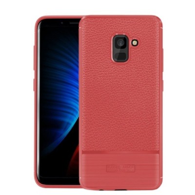 Samsung Galaxy A8+ 2018 (A730F) „Armor“ kieto silikono TPU raudonas dėklas - nugarėlė / Priedai.lt