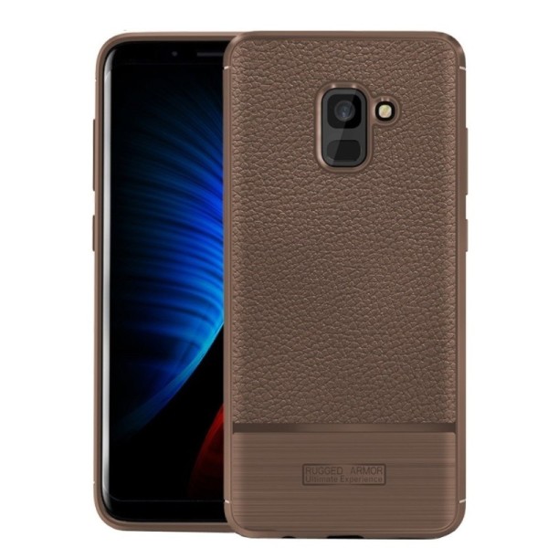 „Armor“ Kõva silikoon (TPU) kaaned - pruun (Galaxy A8 2018)