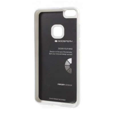Huawei P10 Lite Mercury sidabrinis kieto silikono TPU dėklas - nugarėlė / Priedai.lt