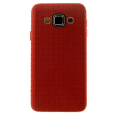 Samsung Galaxy A5 (A500F) „Dots“ kieto silikono raudonas TPU dėklas - nugarėlė / Priedai.lt