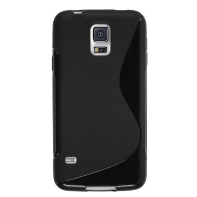 Samsung Galaxy S5 mini G800 S-Line kieto silikono (TPU) dėklas juodas - nugarėlė / Priedai.lt