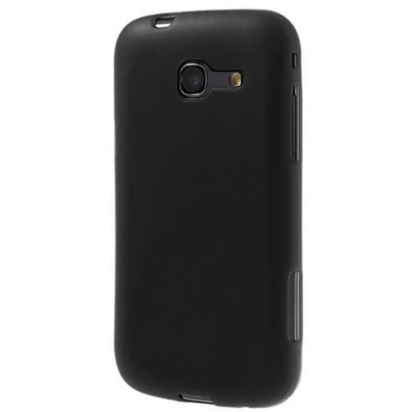 Kõva silikoon kaaned - must, matt (Galaxy Trend Lite)