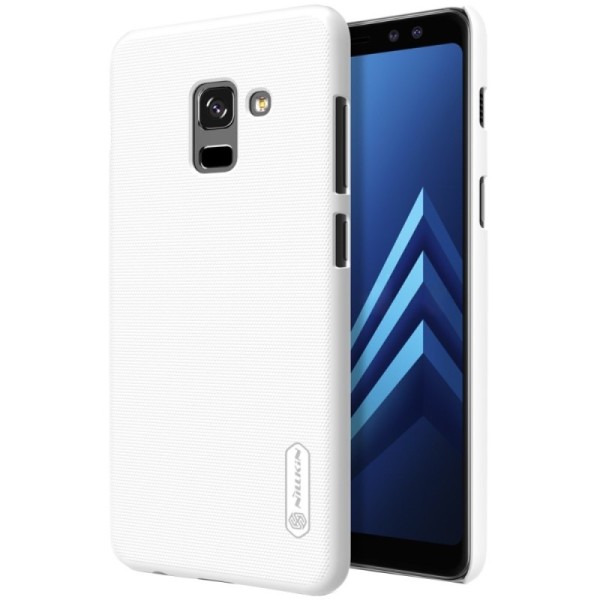 „Nillkin“ Frosted Shield kaaned - valge + ekraani kaitse (Galaxy A8+ 2018)