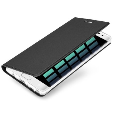 „Dux Ducis“ Skin serijos Samsung Galaxy S7 Edge (G935) juodas odinis atverčiamas dėklas / Priedai.lt