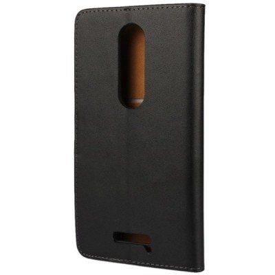 Motorola Moto X Force atverčiamas juodas odinis Casual dėklas - piniginė / Priedai.lt