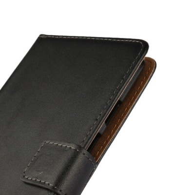 Motorola Moto X Force atverčiamas juodas odinis Casual dėklas - piniginė / Priedai.lt