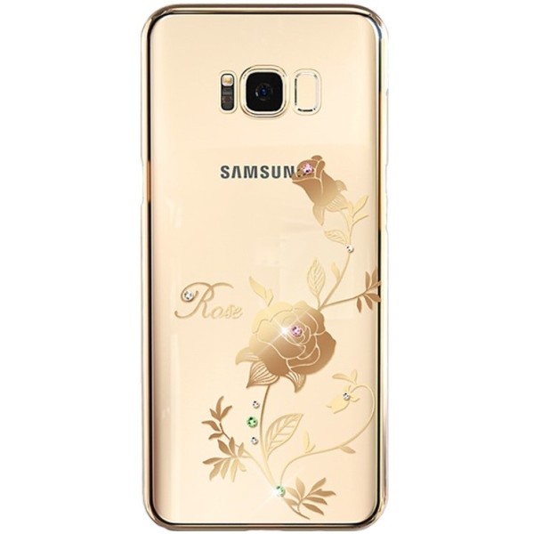 „Kingxbar“ Rose Swarovski kaaned - kuldne (Galaxy S8+)