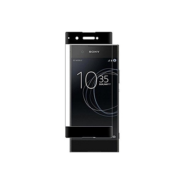 „Calans“ Tempered Glass täielik katvus kaitsev ekraaniklaas 0.2 mm - must (Xperia XA1)