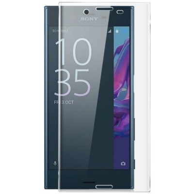 Sony Xperia X Compact „Calans“ 9H Tempered Glass sustiprintos apsaugos skaidrus pilnai dengiantis apsauginis ekrano stiklas 0,2 