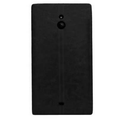 Nokia Lumia 1320 atverčiamas juodas odinis dėklas - piniginė / Priedai.lt