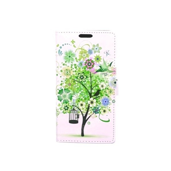 „Flower Tree“ tahke kaaned - valge (Galaxy S5 / S5 Neo)