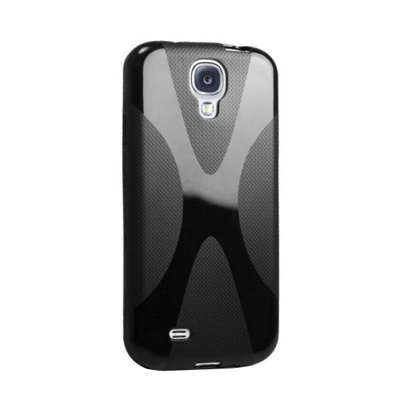 „X-style“ Kõva silikoon (TPU) kaaned - must (Galaxy S4)