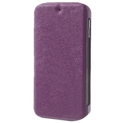 „Zozzle“ atverčiamas odinis Samsung Galaxy S4 (i9500) violetinis dėklas (dėkliukas) / Priedai.lt