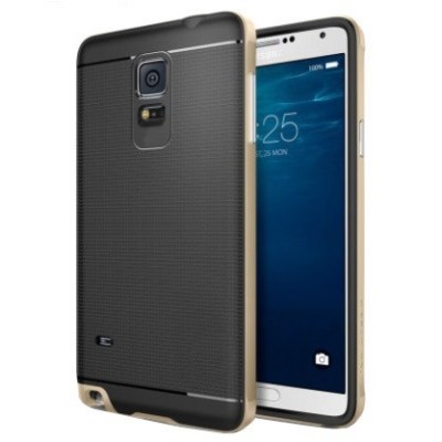 Samsung Galaxy Note 4 (N910) juodas kieto silikono (TPU) ir plastiko dėklas / Priedai.lt