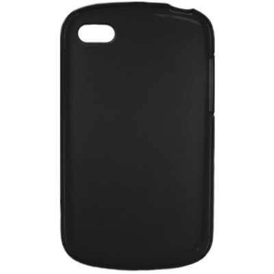 BlackBerry Q10 dėklas kieto silikono - TPU juodas / Priedai.lt