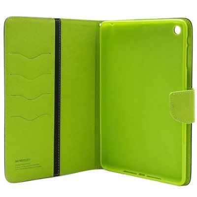 „Mercury“ Fancy Apple iPad Mini 1 / 2 / 3 mėlynas, žalias odinis dėklas / Priedai.lt