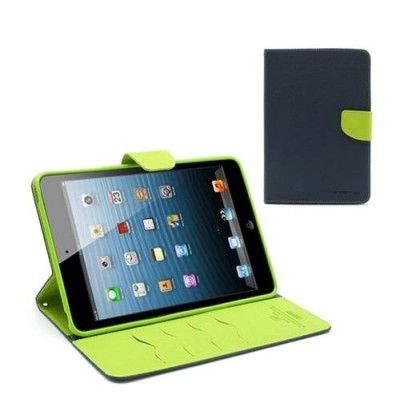 „Mercury“ Fancy Apple iPad Mini 1 / 2 / 3 mėlynas, žalias odinis dėklas / Priedai.lt