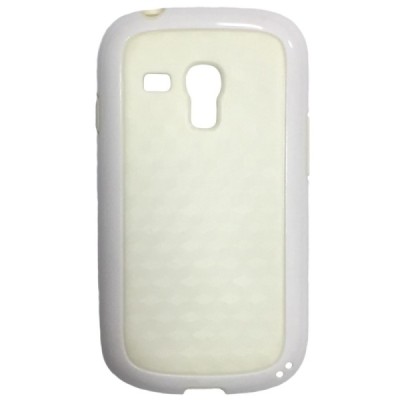 Baltas Samsung Galaxy S3 mini i8190 TPU kieto silikono dėklas (nugarėlė) / Priedai.lt