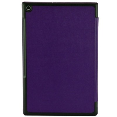 Sony Xperia Tablet Z2 atverčiamas violetinis odinis dėklas (sulankstomas) / Priedai.lt