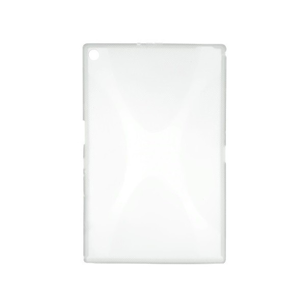 „X-style“ Kõva silikoon (TPU) kaaned - valge + ekraani kaitse (Xperia Tablet Z2)
