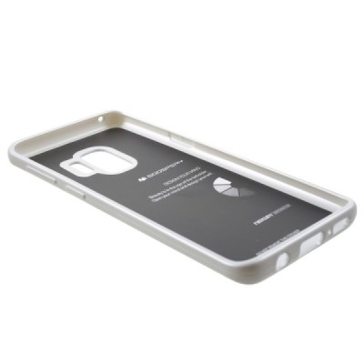 Samsung Galaxy S9 (G960) Mercury sidabrinis kieto silikono tpu dėklas - nugarėlė / Priedai.lt
