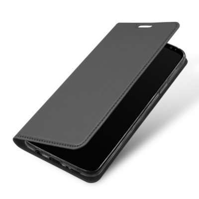 „Dux Ducis“ Skin serijos Samsung Galaxy S9 (G960) juodas odinis atverčiamas dėklas / Priedai.lt