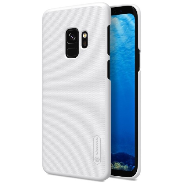 „Nillkin“ Frosted Shield kaaned - valge + ekraani kaitse (Galaxy S9)