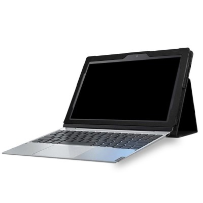 Lenovo IdeaTab MIIX 320 10.1 atverčiamas Litchi juodas odinis dėklas - knygutė / Priedai.lt