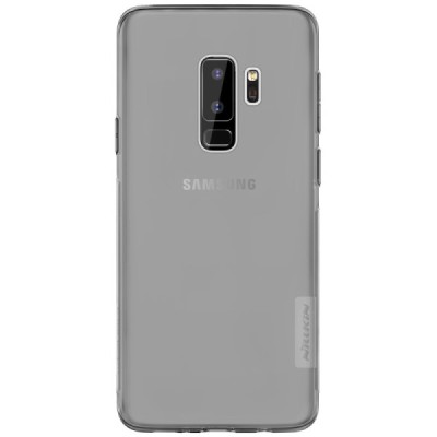 Samsung Galaxy S9+ (G965) Nillkin Nature plonas skaidrus (permatomas) silikoninis TPU pilkas dėklas / Priedai.lt