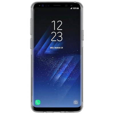 Samsung Galaxy S9+ (G965) Nillkin Nature plonas skaidrus (permatomas) silikoninis TPU pilkas dėklas / Priedai.lt
