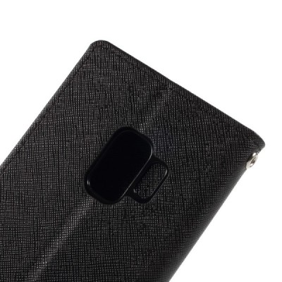 „Mercury“ Fancy Samsung Galaxy S9 (G960) juodas odinis dėklas / Priedai.lt