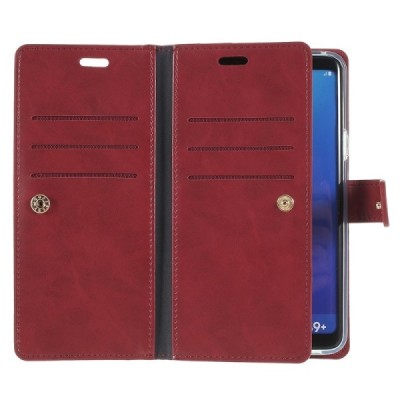 „Mercury“ Bravo Diary Samsung Galaxy S9+ (G965) bordo odinis dėklas / Priedai.lt