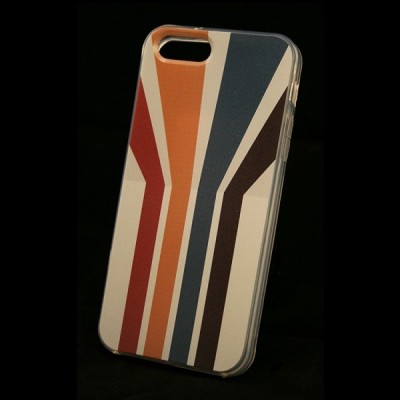 „Bullet“ Apple iPhone SE (5, 5s) kieto silikono TPU dėklas - Striped (Dryžuotas) / Priedai.lt