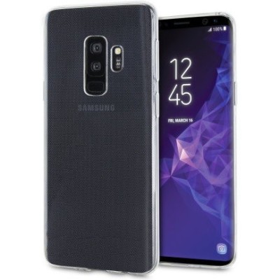 Samsung Galaxy S9+ (G965) skaidrus (permatomas) kieto silikono TPU ploniausias pasaulyje bespalvis dėklas / Priedai.lt
