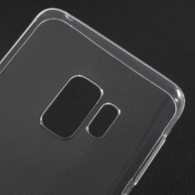 Samsung Galaxy S9 (G960) skaidrus (permatomas) kieto silikono TPU ploniausias pasaulyje bespalvis dėklas / Priedai.lt