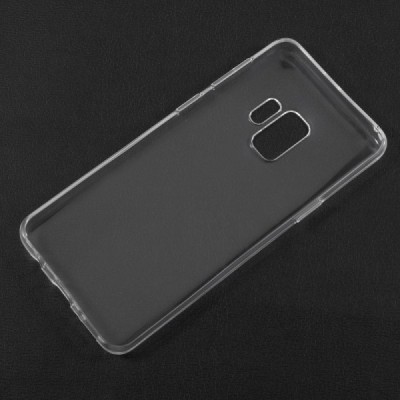 Samsung Galaxy S9 (G960) skaidrus (permatomas) kieto silikono TPU ploniausias pasaulyje bespalvis dėklas / Priedai.lt
