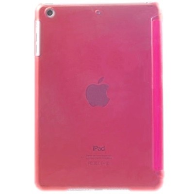 Apple iPad Mini 1 / 2 / 3 atverčiamas rožinis telsda odinis dėklas - stovas / Priedai.lt