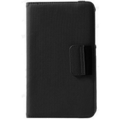 Asus Memo Pad 7 ME176C atverčiamas, sukamas 360 laipsnių, juodas odinis dėklas - stovas / Priedai.lt