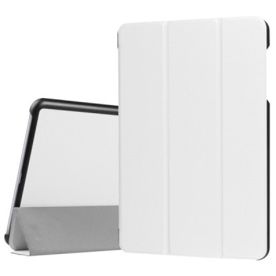Asus ZenPad Z10 (ZT500KL) ir ZenPad 10 3S (Z500KL) atverčiamas baltas odinis dėklas - knygutė / Priedai.lt