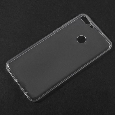 Huawei P smart 2018 (Enjoy 7S) skaidrus (permatomas) kieto silikono TPU ploniausias pasaulyje bespalvis dėklas / Priedai.lt