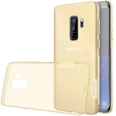 Samsung Galaxy S9+ (G965) Nillkin Nature plonas skaidrus (permatomas) silikoninis TPU rudas dėklas / Priedai.lt