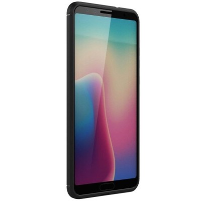 Huawei P20 „Carbon“ kieto silikono TPU juodas dėklas - nugarėlė / Priedai.lt