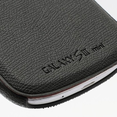 „Zozzle“ atverčiamas odinis Samsung Galaxy S3 mini i8190 dėklas (dėkliukas) / Priedai.lt