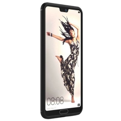 Huawei P20 Pro „Mofi“ kieto silikono TPU juodas dėklas - nugarėlė / Priedai.lt