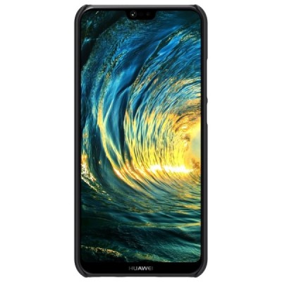 Nillkin Frosted Shield Huawei P20 Lite (Nova 3e) juodas plastikinis dėklas / Priedai.lt