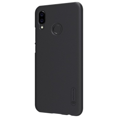 Nillkin Frosted Shield Huawei P20 Lite (Nova 3e) juodas plastikinis dėklas / Priedai.lt