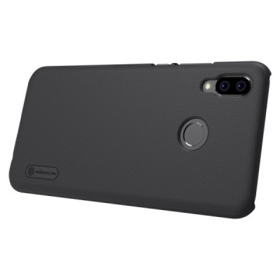 Nillkin Frosted Shield Huawei P20 Lite (Nova 3e) juodas plastikinis dėklas / Priedai.lt